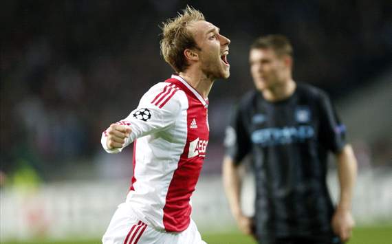 Christian Eriksen after the 3-1 Ajax vs Manchester City