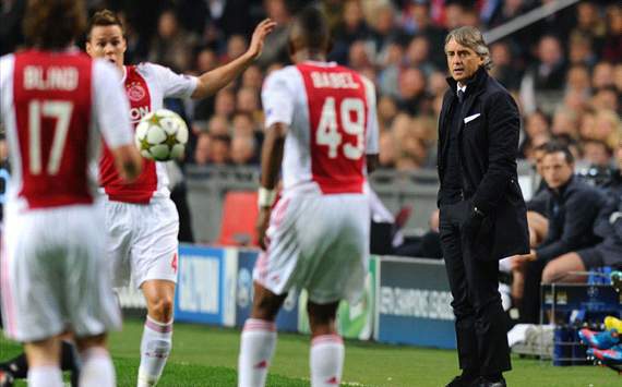 CL - Ajax v Manchester City, Roberto Mancini