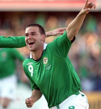 UEFA Qualifying: David Healy , Northern Ireland - Liechtenstein (PA)