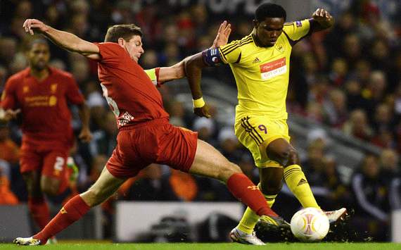 Steven Gerrard Samuel Eto'o Liverpool Anzhi Europa League