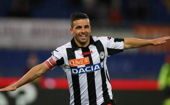 Di Natale in goal in Roma-Udinese (Serie A, Getty Images)
