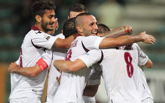Livorno celebrating