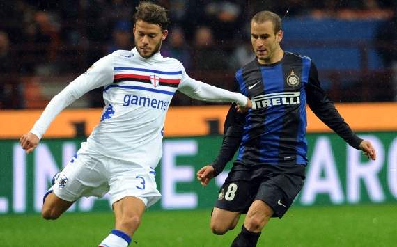 Rodrigo Palacio and Andrea Costa - Inter-Sampdoria