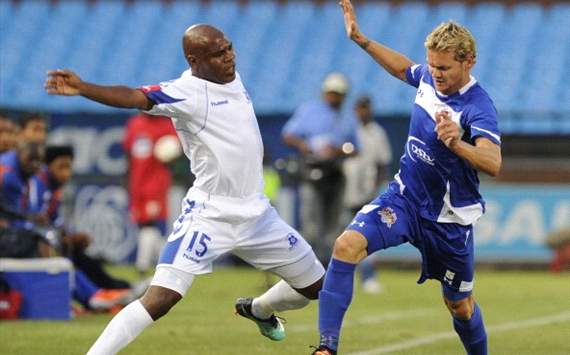 Diyo Sibisi and Bradley Carnell (SuperSport Utd v Maritzburg Utd)