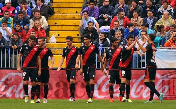 Rayo Vallecano celebrating