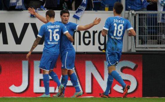 Kevin Volland, 1899 Hoffenheim, jubelt gegen Schalke