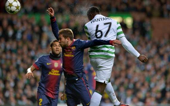 Wanyama, Jordi Alba. Celtic - Barcelona