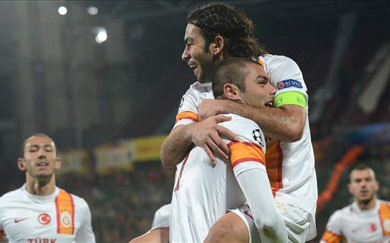 UEFA Champions League: Galatasaray's celebration against Cluj
