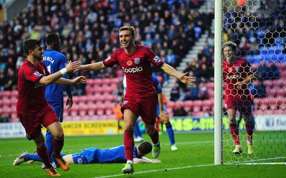 Wigan Athletic v West Bromwich Albion, James Morrison