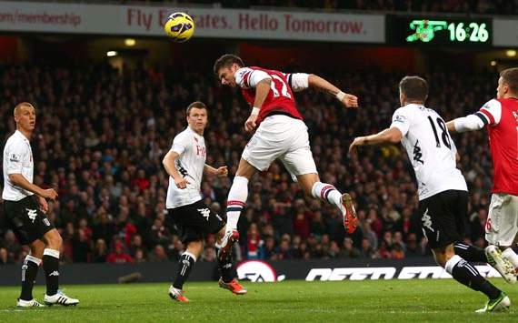 EPL, Arsenal v Fulham, Olivier Giroud