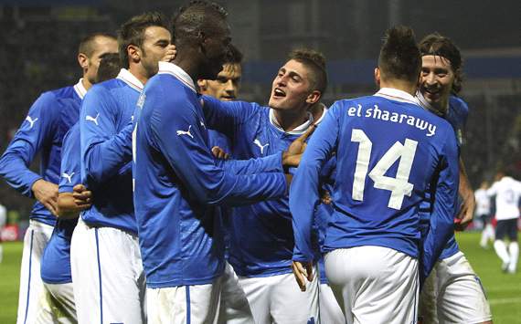 Italy celebrating