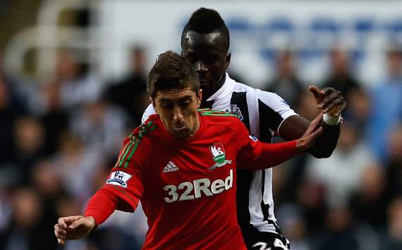 EPL, Newcastle United v Swansea City, Pablo Hernandez