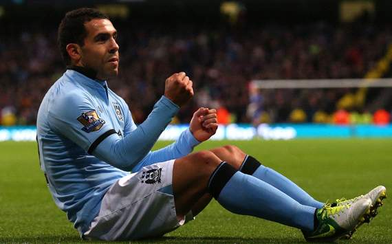 Carlos Tevez of Manchester City