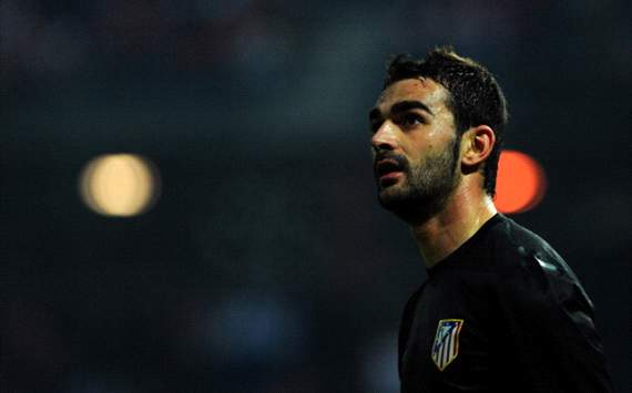 Atletico Madrid's forward Adrian Lopez