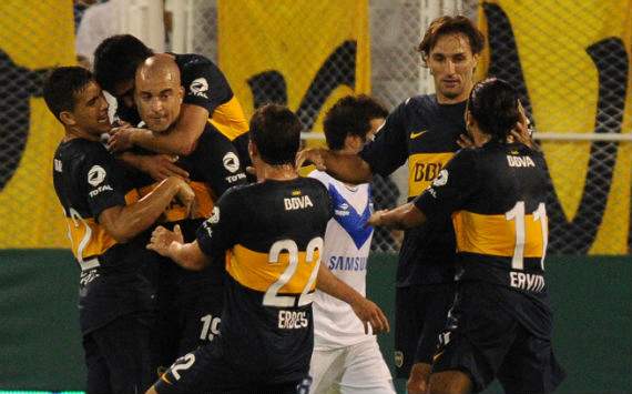 Festejo Boca- Vélez
