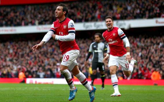Santi Cazorla, Arsenal vs Tottenham