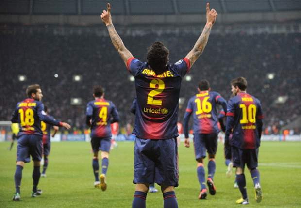 ESP, Barca - Dani Alves blessé