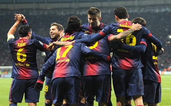 Barcelona celebrating Spartak
