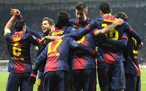 UEFA Champions League, Barcelona football team's players