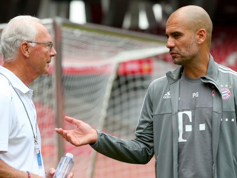 Guardiola exit would be a shame for Bayern - Beckenbauer