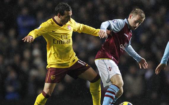 EPL, Aston Villa v Arsenal, Olivier Giroud, Ron Vlaar