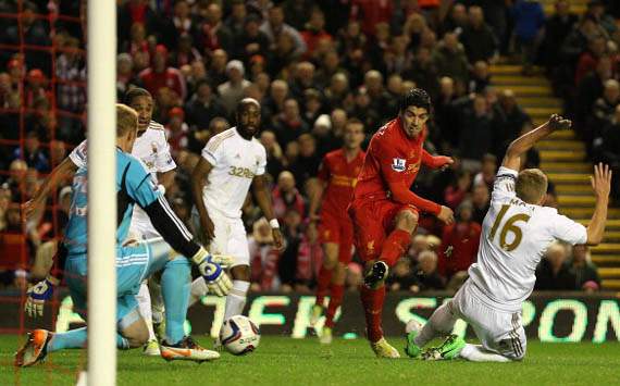 Luis Suarez,Liverpool v Swansea City