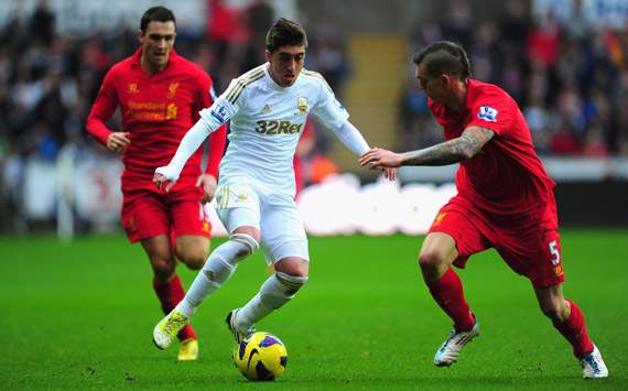 Pablo Hernandez; Swansea City Vs Liverpool; Premier League