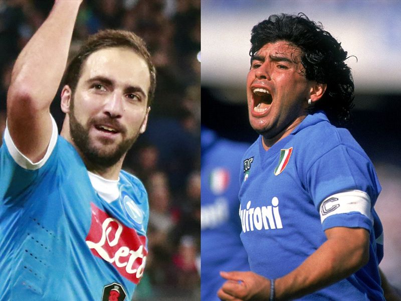 Higuain evokes memories of Maradona as Napoli storm Serie A