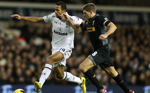 EPL, Tottenham Hotspur v Liverpool, Mousa Dembele, Steven Gerrard