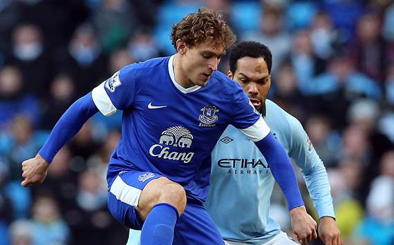 EPL - Manchester City and Everton, Joleon Lescott and Nikica Jelavic