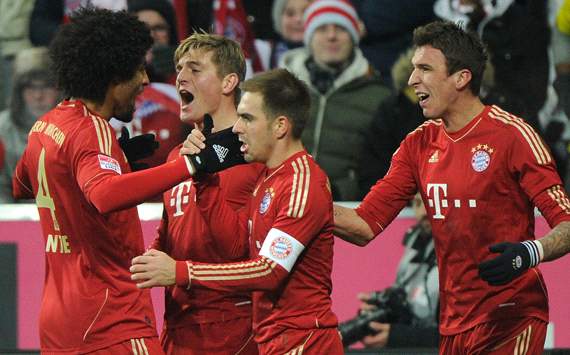 Bayern München v Borussia Dortmund: Dante, Toni Kroos, Philipp Lahm & Mario Mandzukic