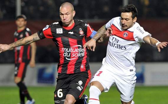 Ligue 1 : Didier Digard vs Ezequiel Lavezzi (OGC Nice vs Paris SG)