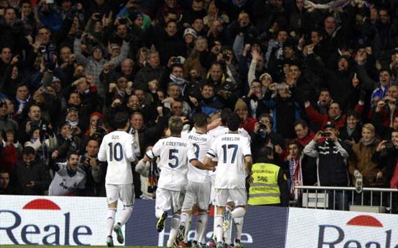 Real Madrid celebra en el derbi ante Atlético de Madrid
