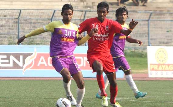 Kottayil Asif, Lenny Rodrigues, Prayag United vs Churchill Brothers, I-League