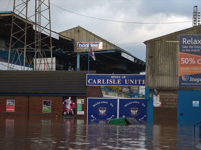 Carlisle United goalkeeper Gillespie rescued from flooded home