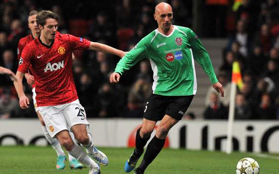 UEFA Champions League, Manchester United v CFR Cluj-Napoca, Gabriel Muresan, Nick Powell