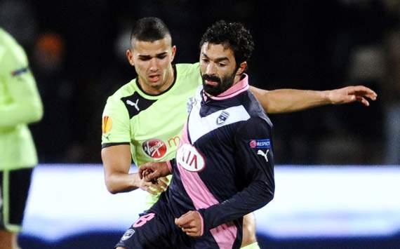Europa League - Bordeaux vs Newcastle United, Fahid Ben Khalfallah and Mehdi Abeid