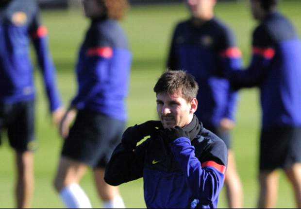 ESP, Barcelone - Messi dans le groupe