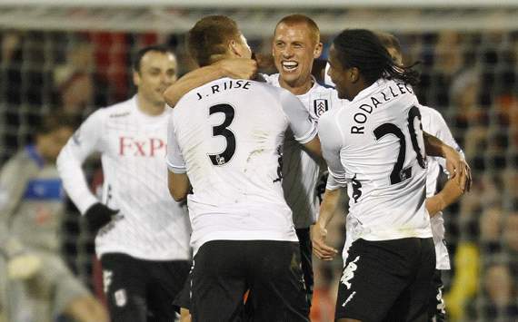 Fulham v Newcastle United, Steve Sidwell, John Arne Riise, Hugo Rodallega