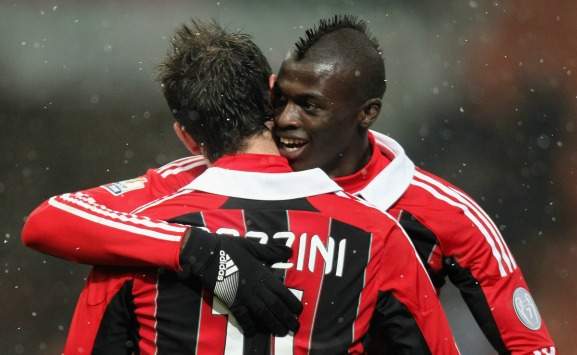 Niang e Pazzini in Milan-Reggina (Coppa Italia)