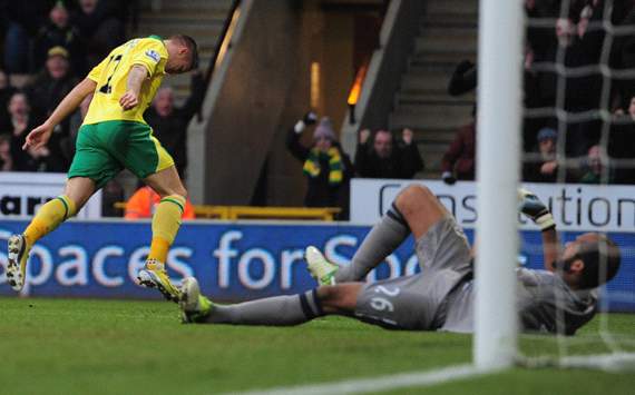 EPL, Norwich City v Wigan Athletic, Anthony Pilkington
