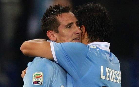 Miroslav Klose, Cristian Ledesma - Lazio-Inter