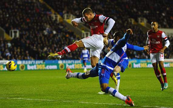 EPL, Reading v Arsenal, Lucas Podolski