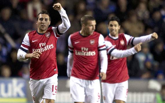 EPL, Reading v Arsenal, Santi Cazorla