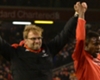 Jurgen Klopp and Divock Origi after Liverpool's win over West Brom