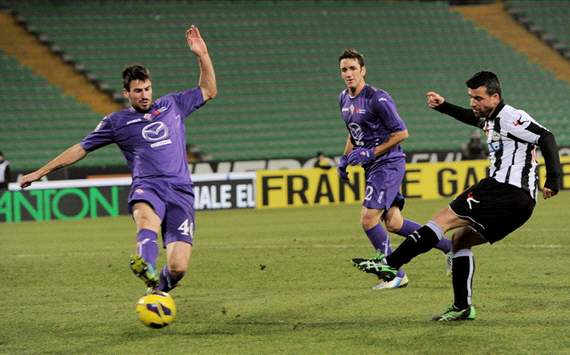 Nenad Tomovic (F), Antonio Di Natale (U) - Udinese-Fiorentina - Italy Cup