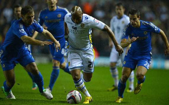 England - League Cup, Leeds United and Chelsea, El Hadji Diouf, Branislav Ivanovic and César Azpilicueta