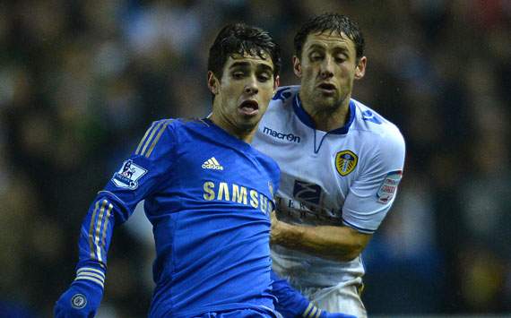Capital One Cup - Leeds United v Chelsea, Oscar and Michael Brown