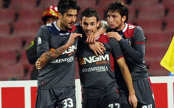 Panagiotis Konè, Cristian Pasquato, Daniele Paponi - Napoli-Bologna - Italy Cup