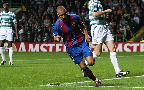 Image result for henrik larsson scoring against celtic gif